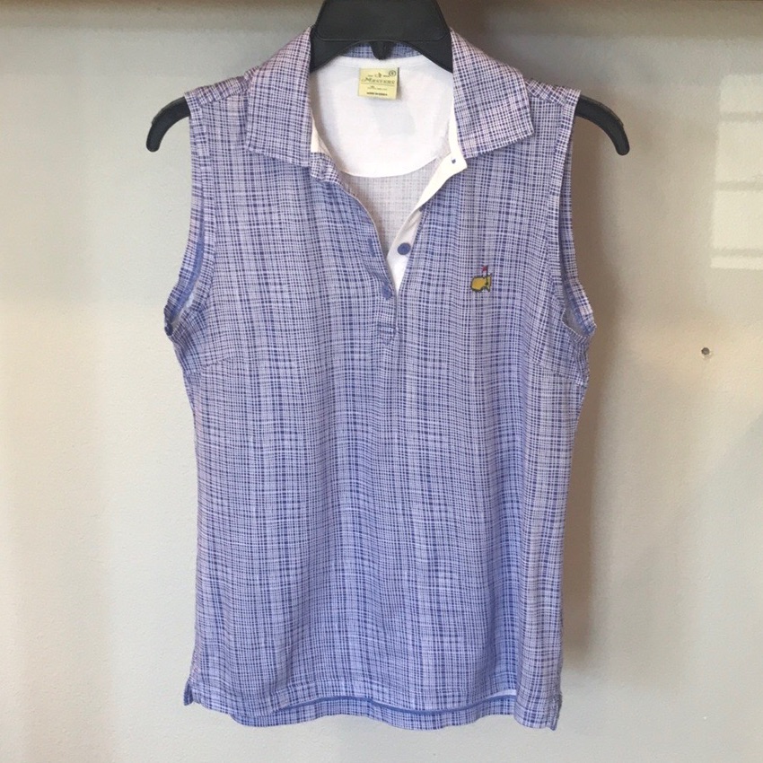 Masters Golf Womens Shirt Top Augusta Pga Sleeveless